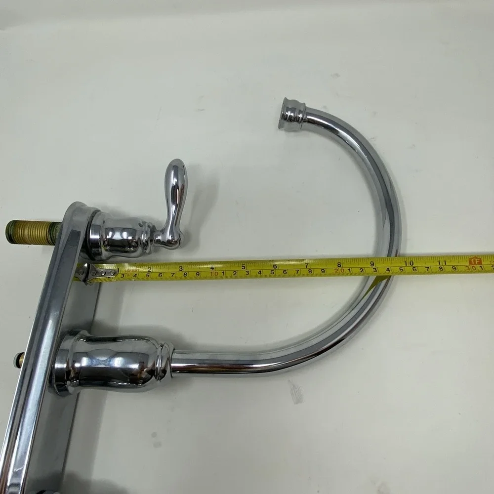 Moen Kitchen 2-Handle Standard 10 In Tall Bridge Arc Faucet in‎ Chrome Silver